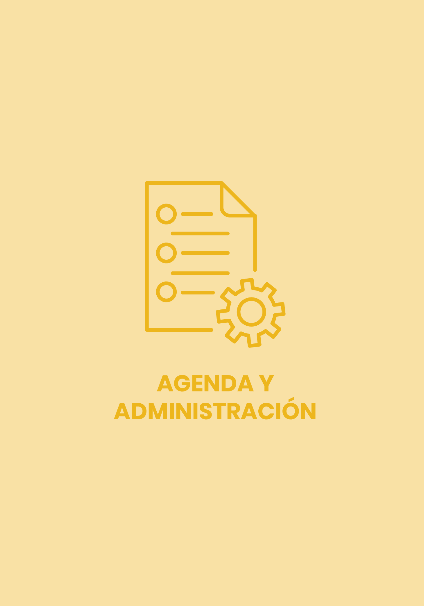 Agenda y Administración